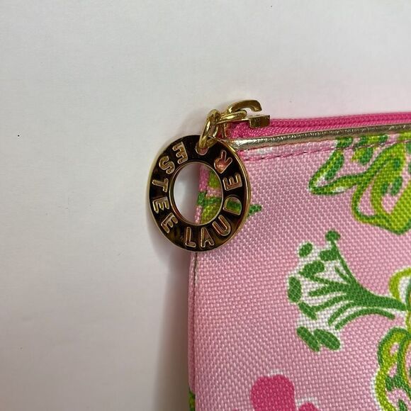 LILLY PULITZER X ESTEE LAUDER Tiger Print Cosmetic Zipper Pouch - Picture 4 of 7